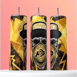 Colorado Buffaloes Deion Sanders College Football 20 Ounce Sports Skinny Tumbler